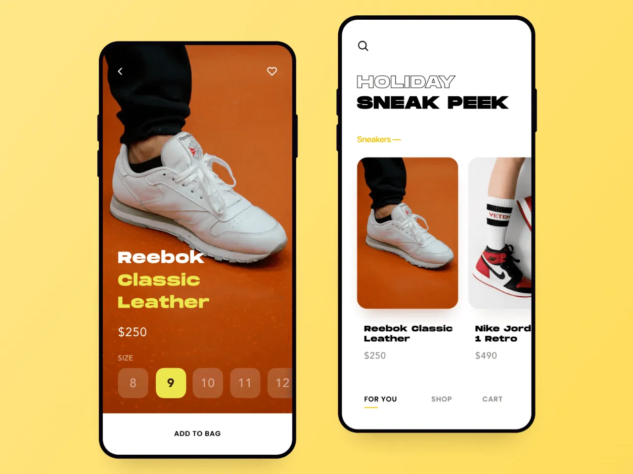 Seakers Marketplace App for Figma and Adobe XD