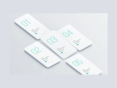 Minimalistic Smartphones Mockups  - Free template