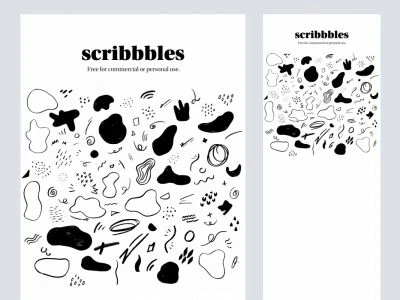 Scribbbles Illustrations  - Free template