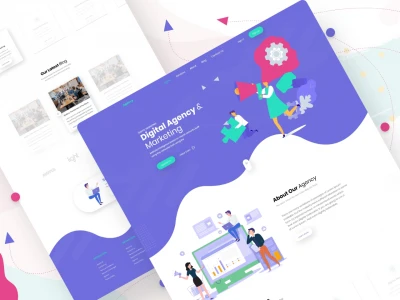 Agency Landing Page  - Free template