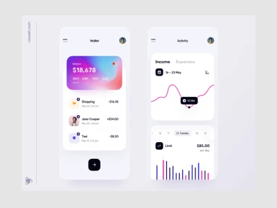 Banking App  - Free template