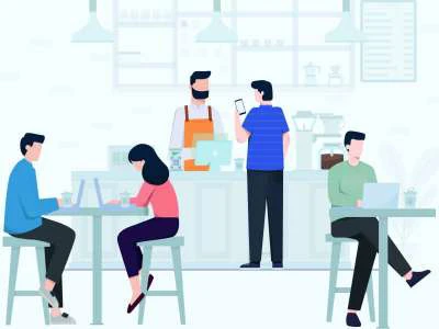 Cafe Illustration  - Free template