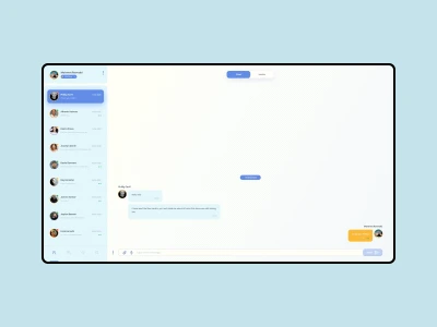 Desktop Chat Screen  - Free template
