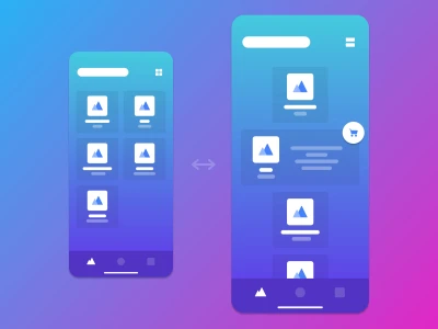 Interactive Product List Concept  - Free template