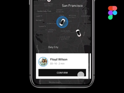 Map Mobile Interaction  - Free template