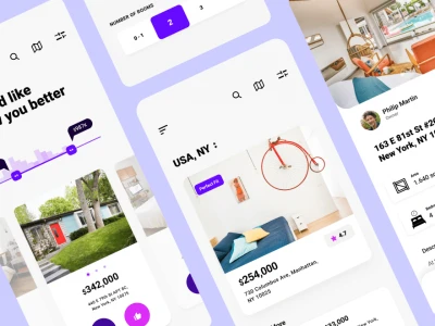 Real Estate App  - Free template