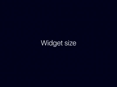 Resize iOS Widget  - Free template