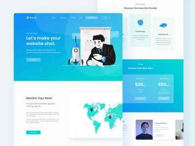 SEO Landing Page  - Free template