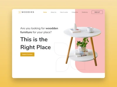 Woodies Furniture Online Shop  - Free template