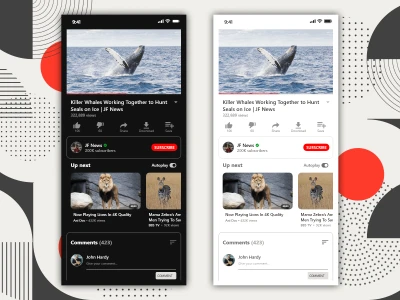 YouTube Mobile Apps  - Free template