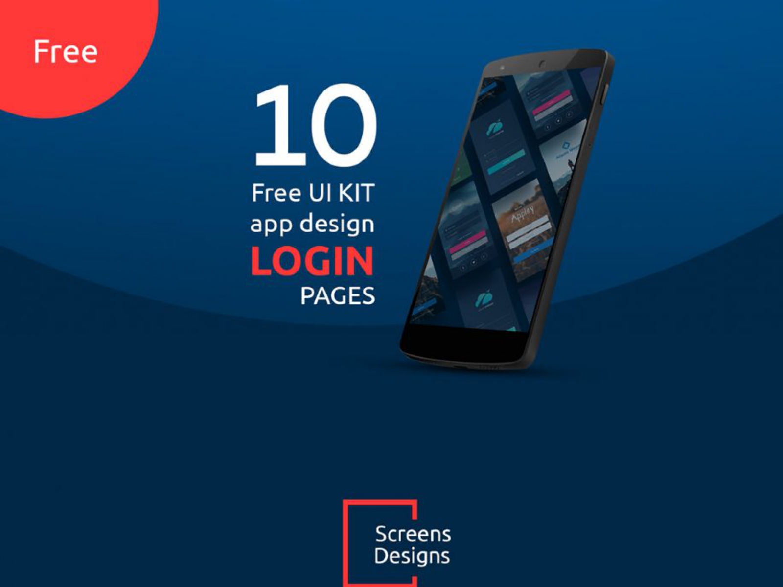 10 Login Screens Free UI Kit for Figma and Adobe XD
