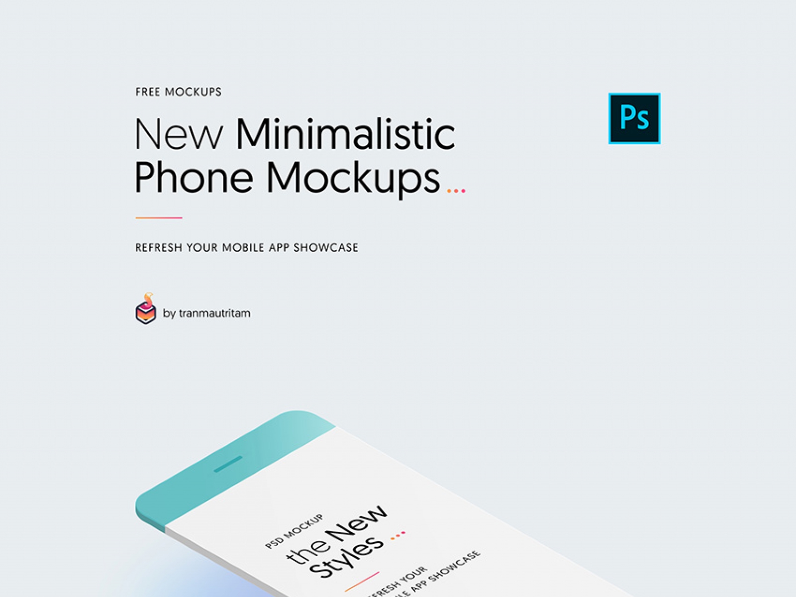 10 Minimal iPhone Mockups for Figma and Adobe XD No 1