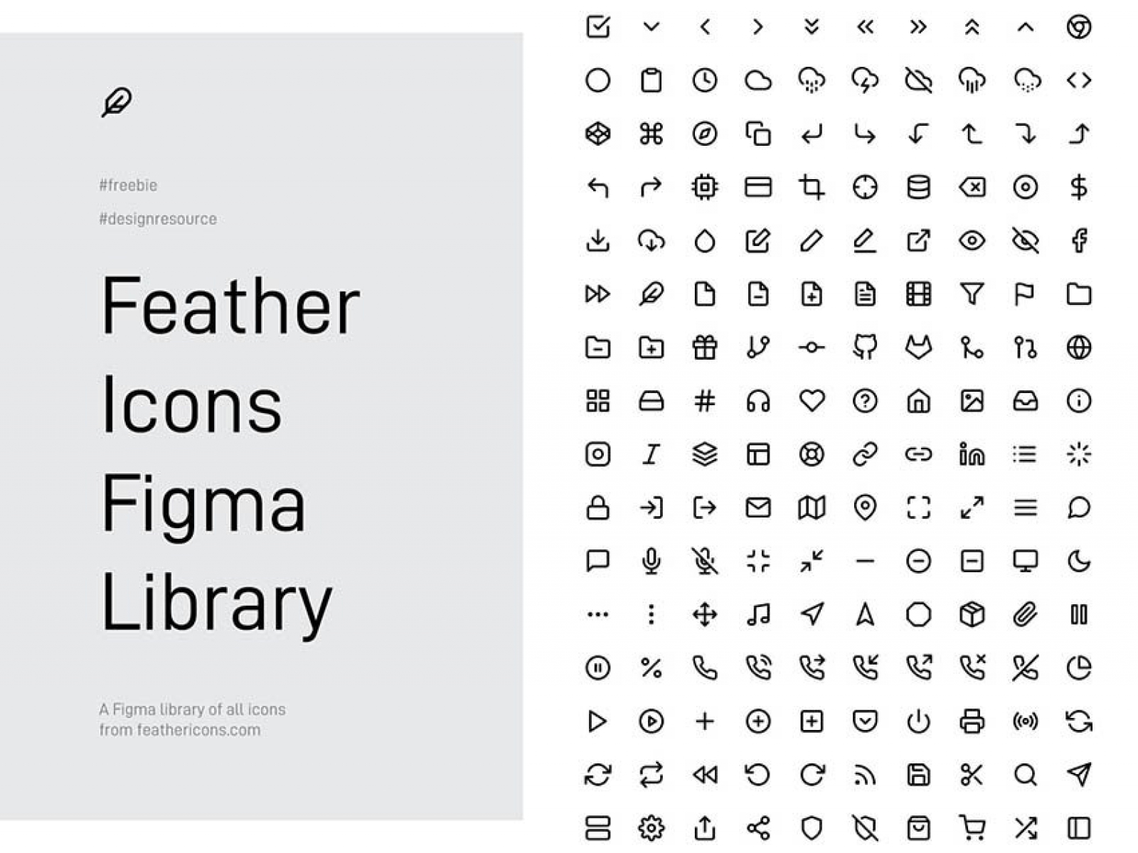 266 Feather Figma Icons for Figma and Adobe XD No 1