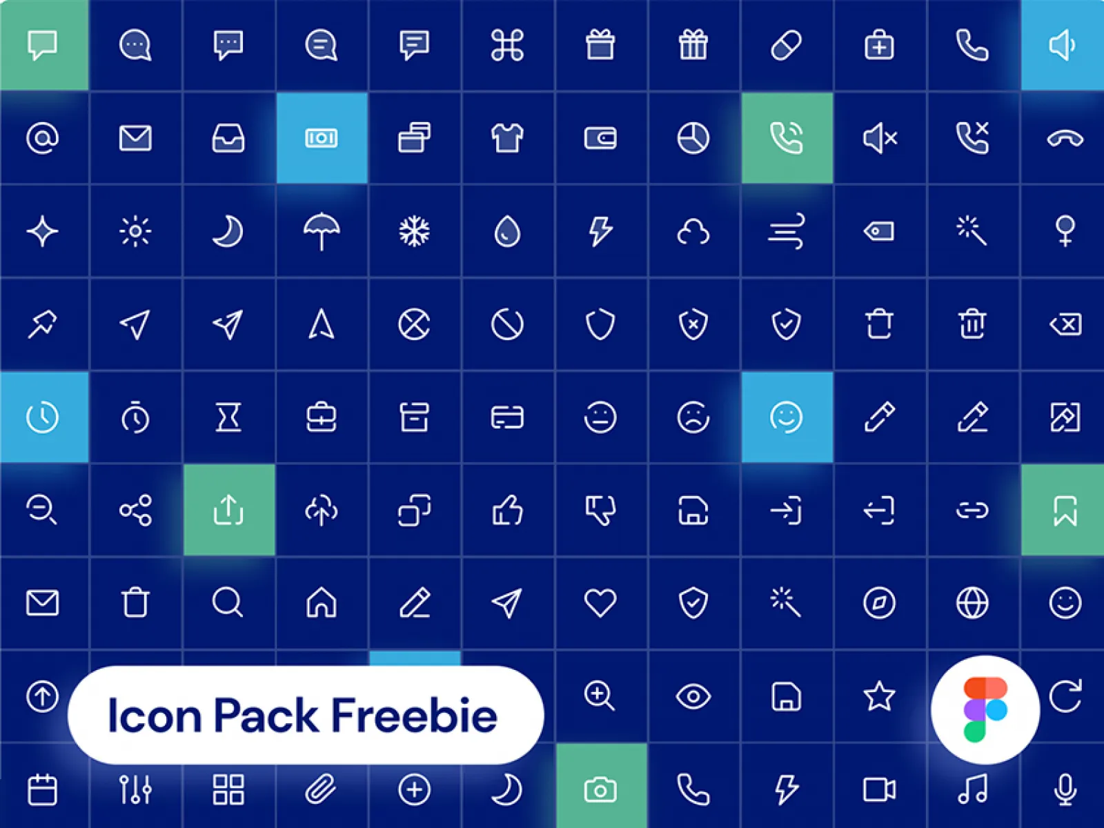 300 Unique Icons Pack for Figma and Adobe XD