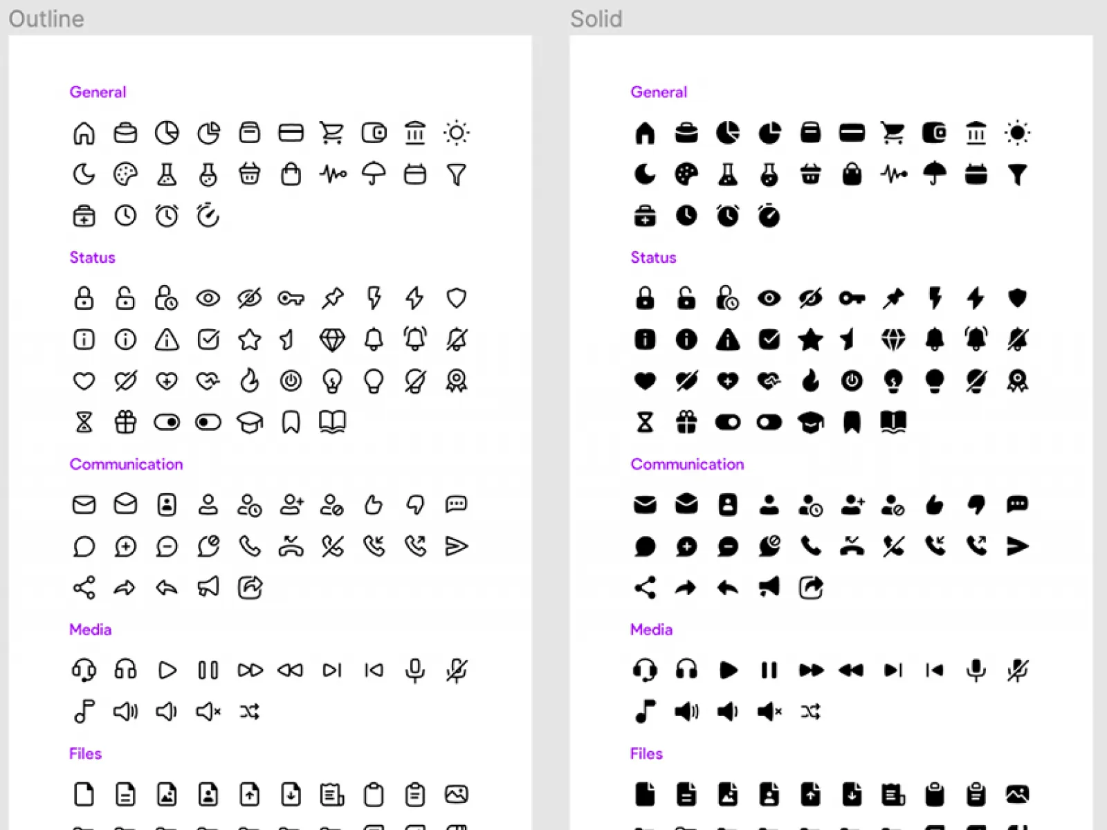 500 Outline and Solid Icons for Figma and Adobe XD No 1