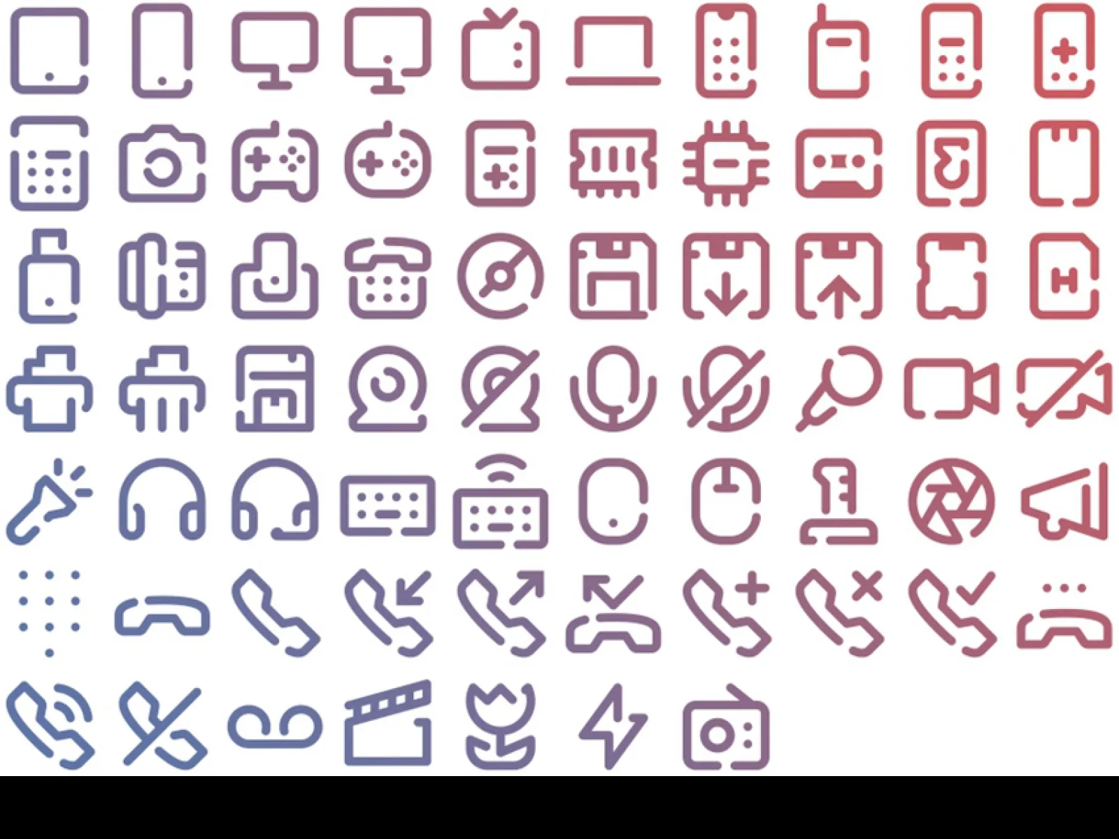 67 Devices Icons for Figma and Adobe XD No 1