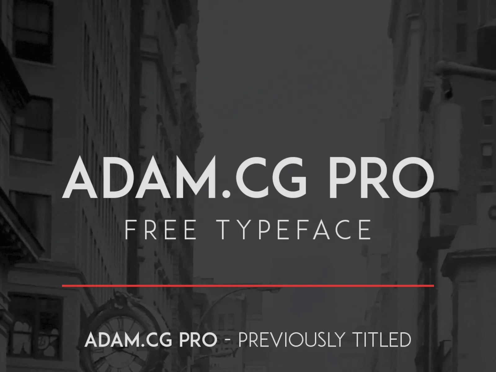ADAM.CG PRO Free Font for Figma and Adobe XD
