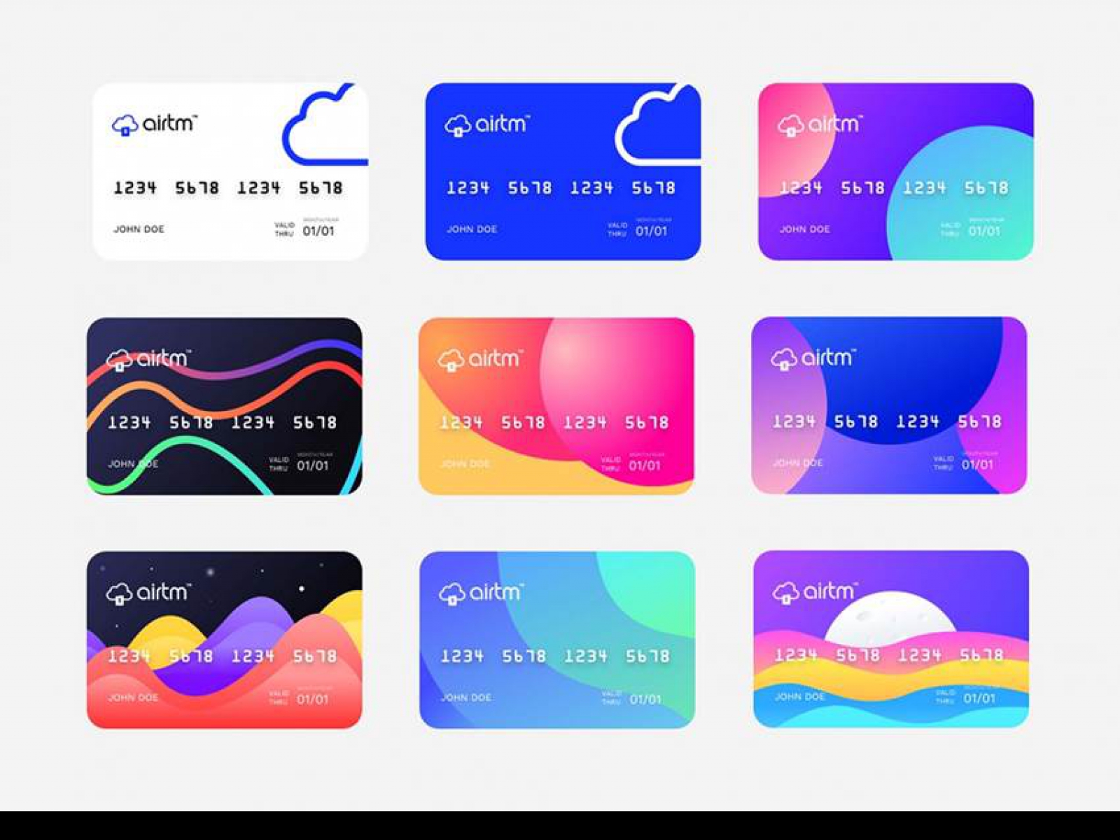 Airtm Virtual Card Design for Figma and Adobe XD No 1