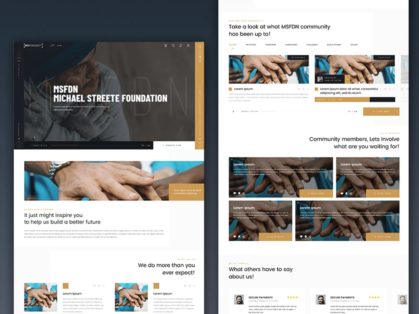 Charity Web Template for Figma and Adobe XD No 1