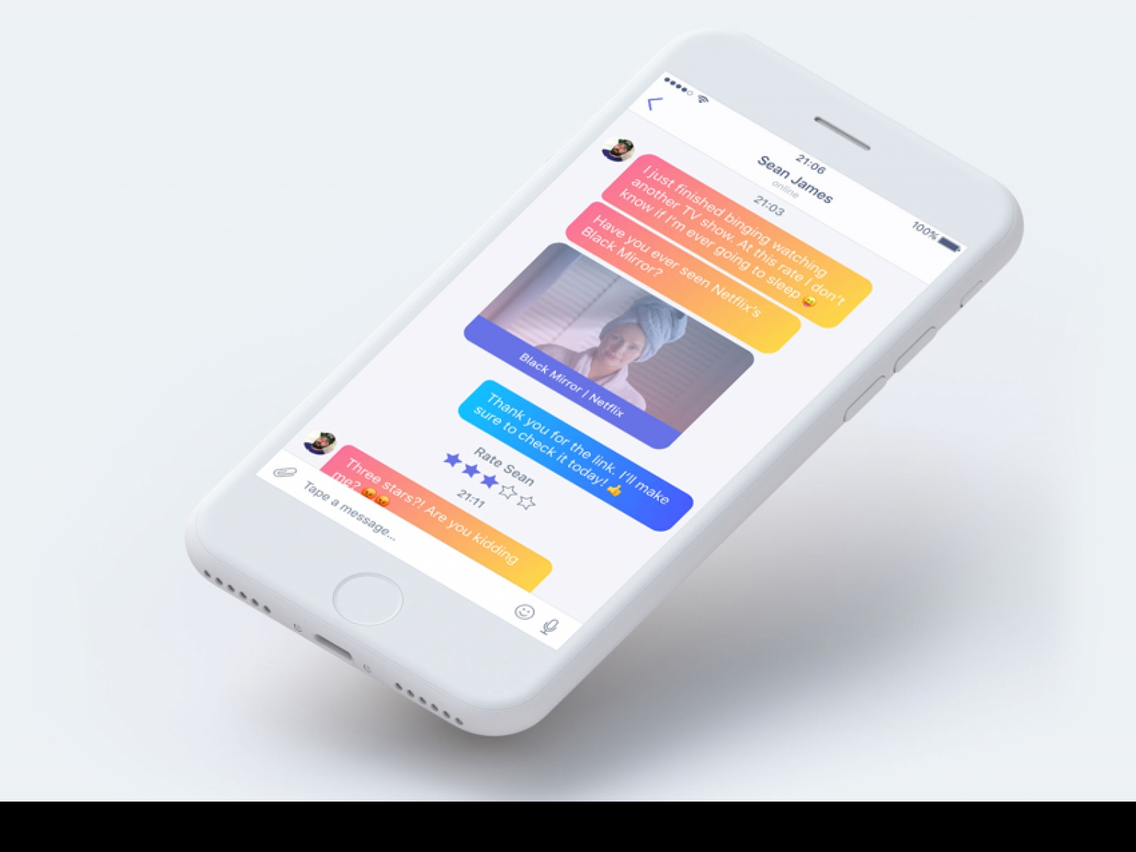 Chat Message UI Kit for Figma and Adobe XD No 1