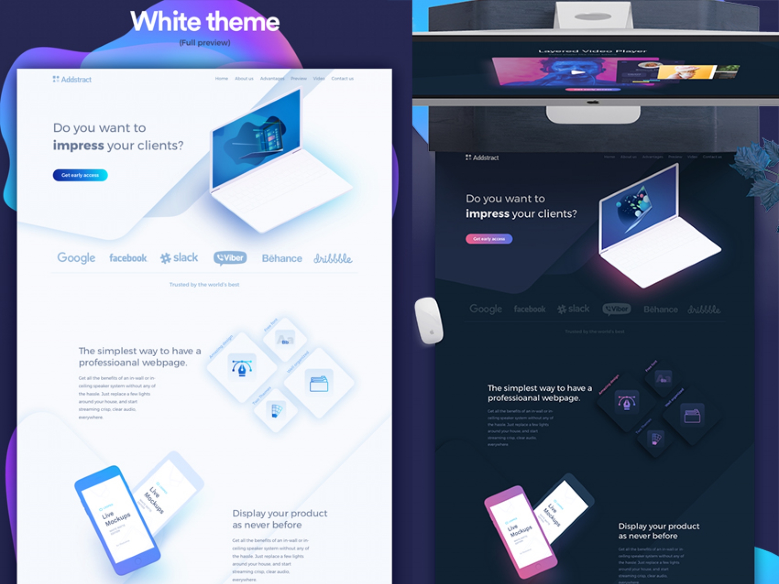 Creative UI Website Kit for Figma and Adobe XD No 1