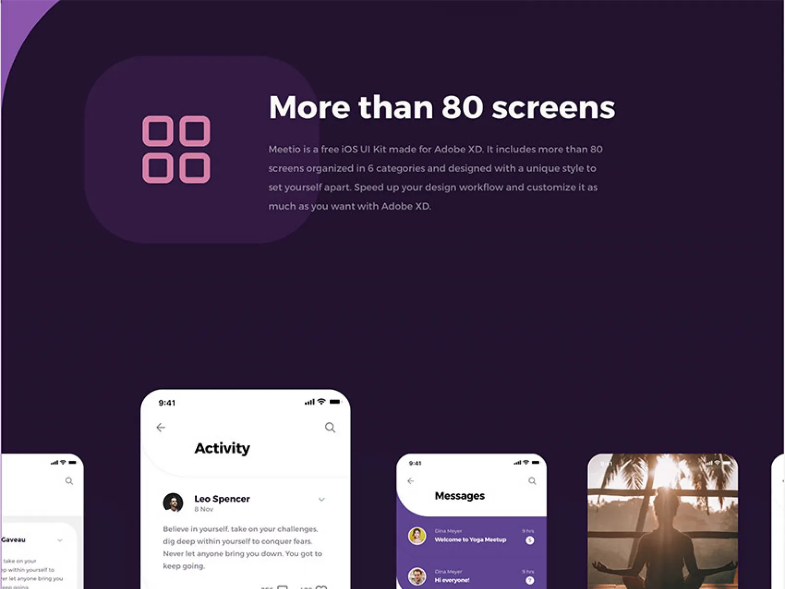 Dating App Design for Figma and Adobe XD No 1