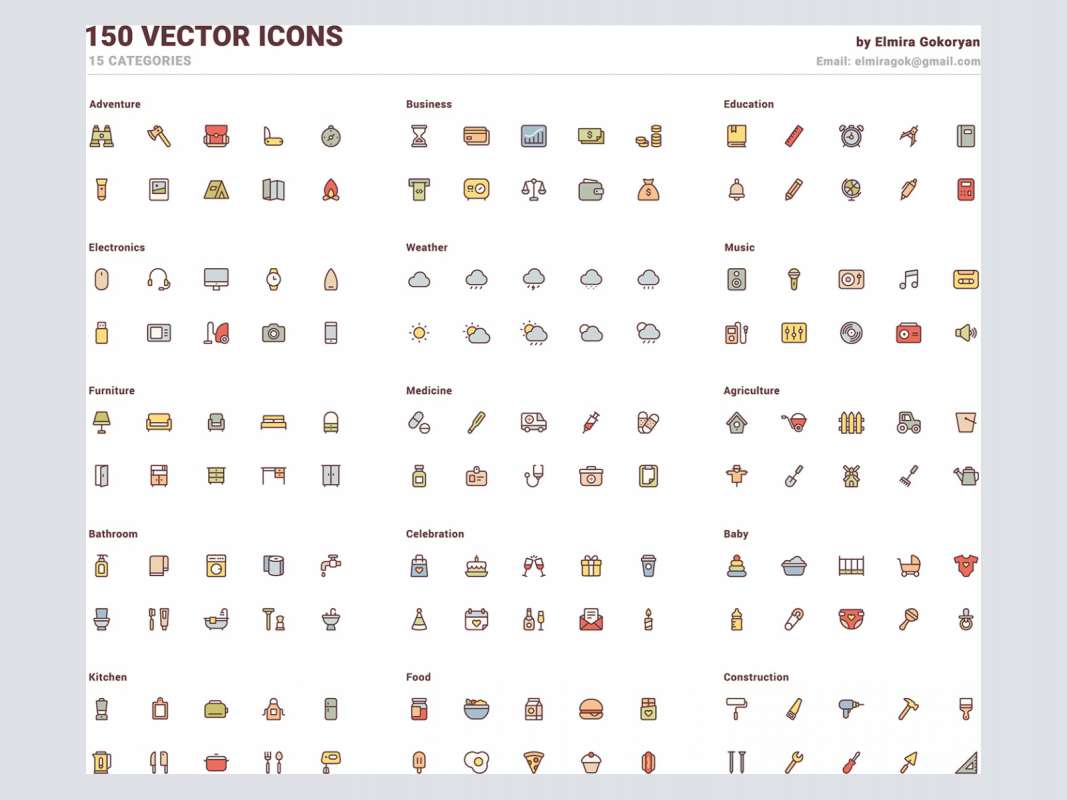 150 Free Vector Icons for Figma and Adobe XD No 1