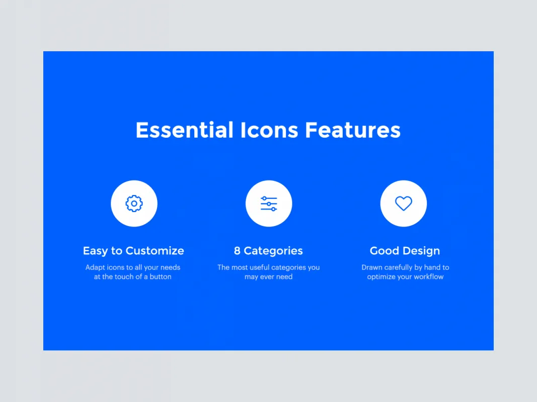 250 Essential Icons for Figma and Adobe XD No 1