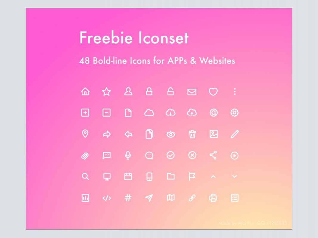 48 Freebie Icons for Figma and Adobe XD