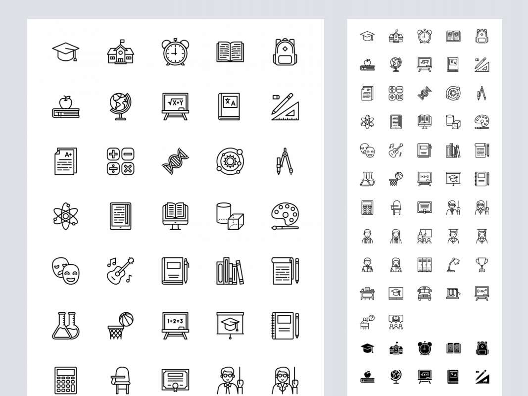 53 Education Free Icons for Figma and Adobe XD