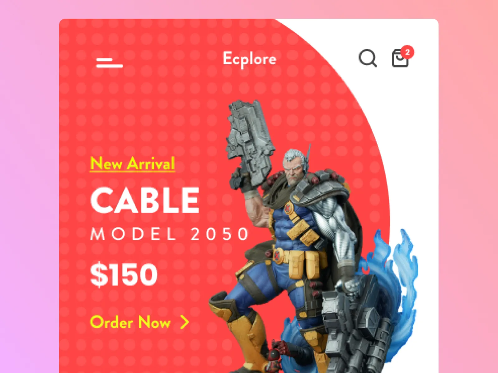 Action Figure Sale App for Figma and Adobe XD No 4