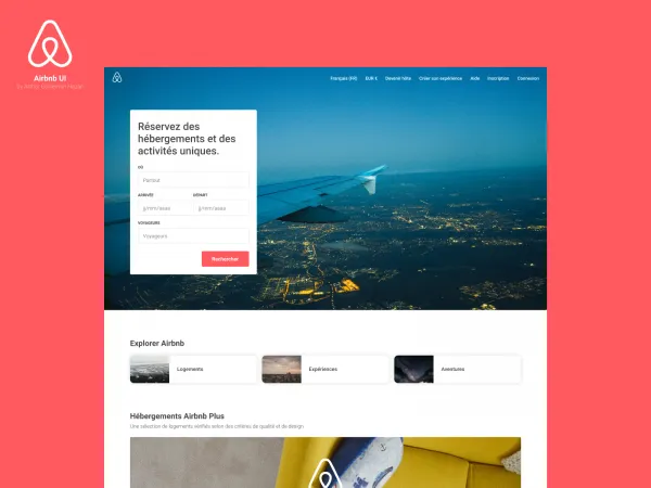 Airbnb UI Kit for Figma and Adobe XD