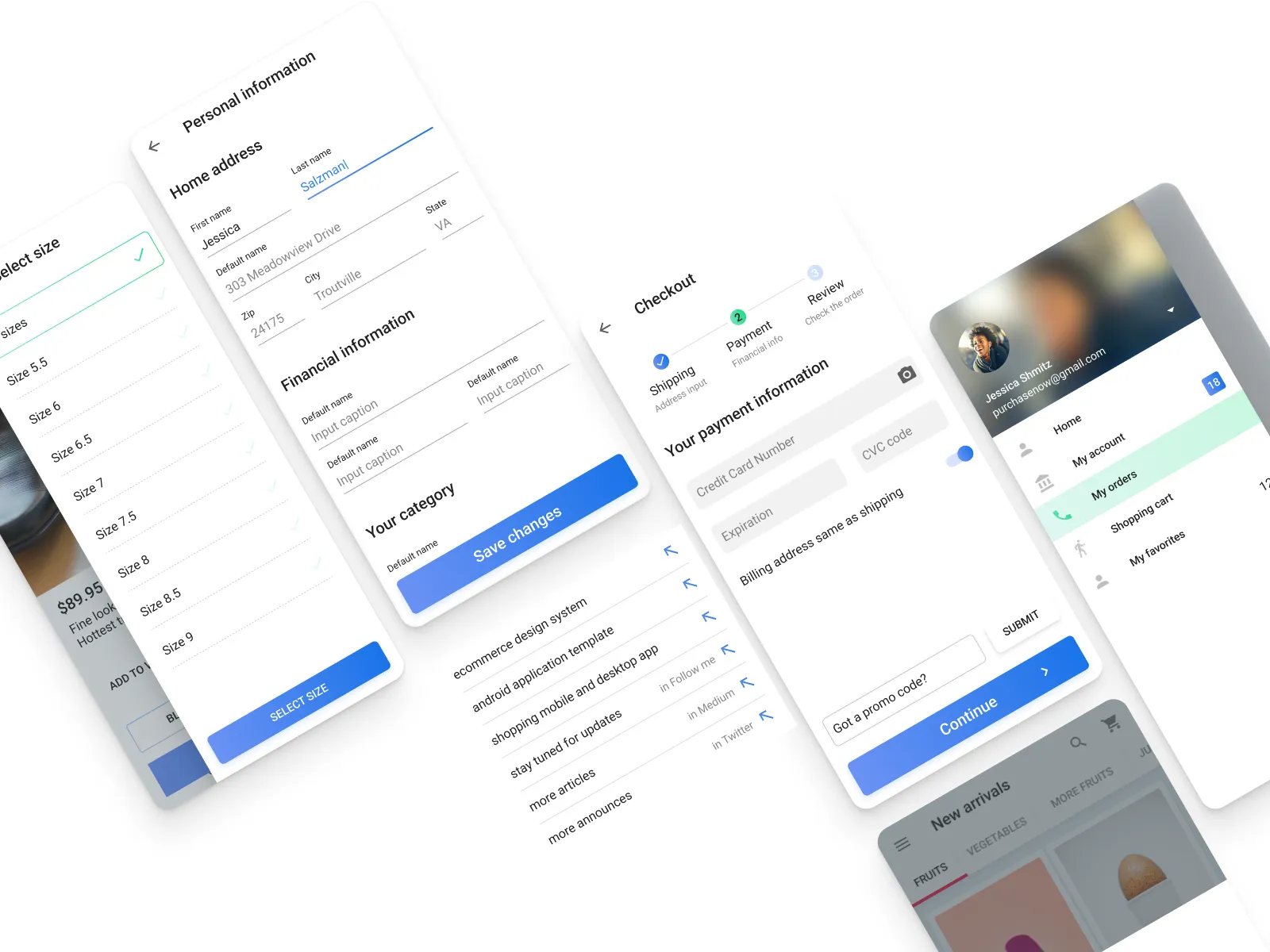 Android UI Kit for Figma and Adobe XD No 2