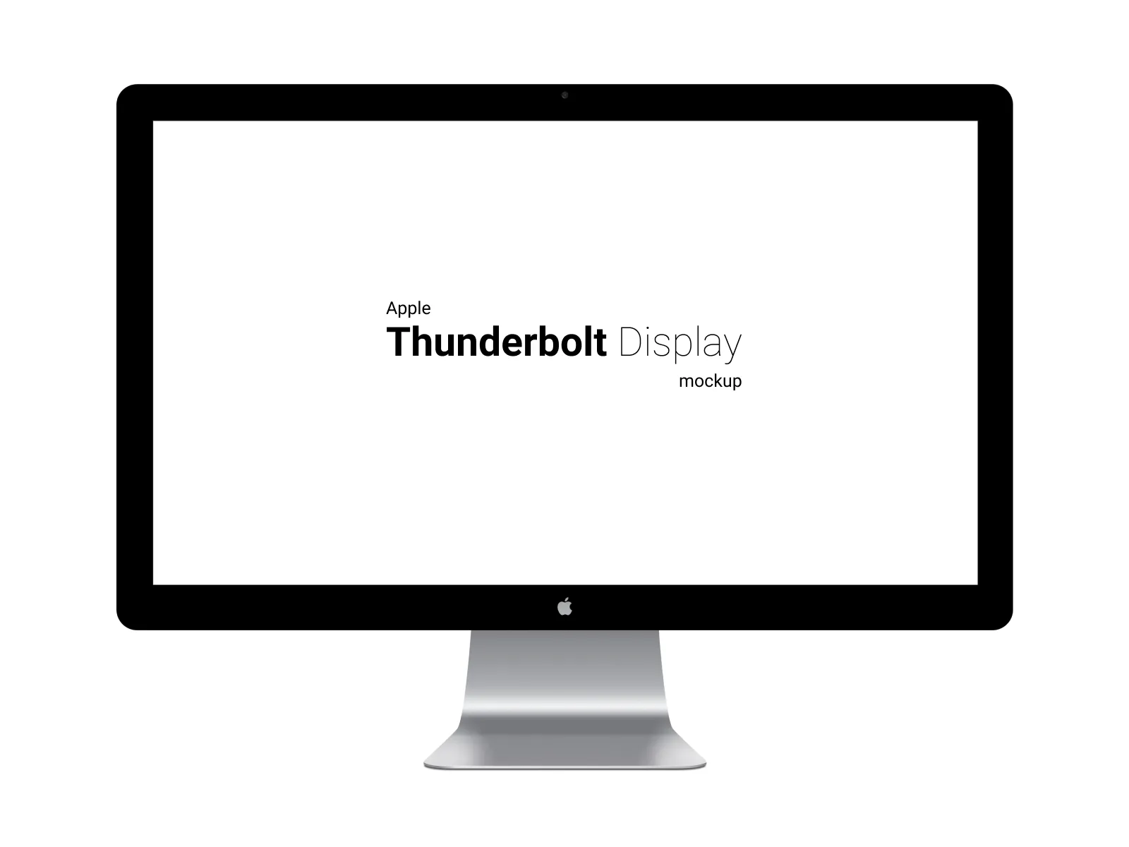 Apple Thunderbolt Display Mockup for Figma and Adobe XD No 2