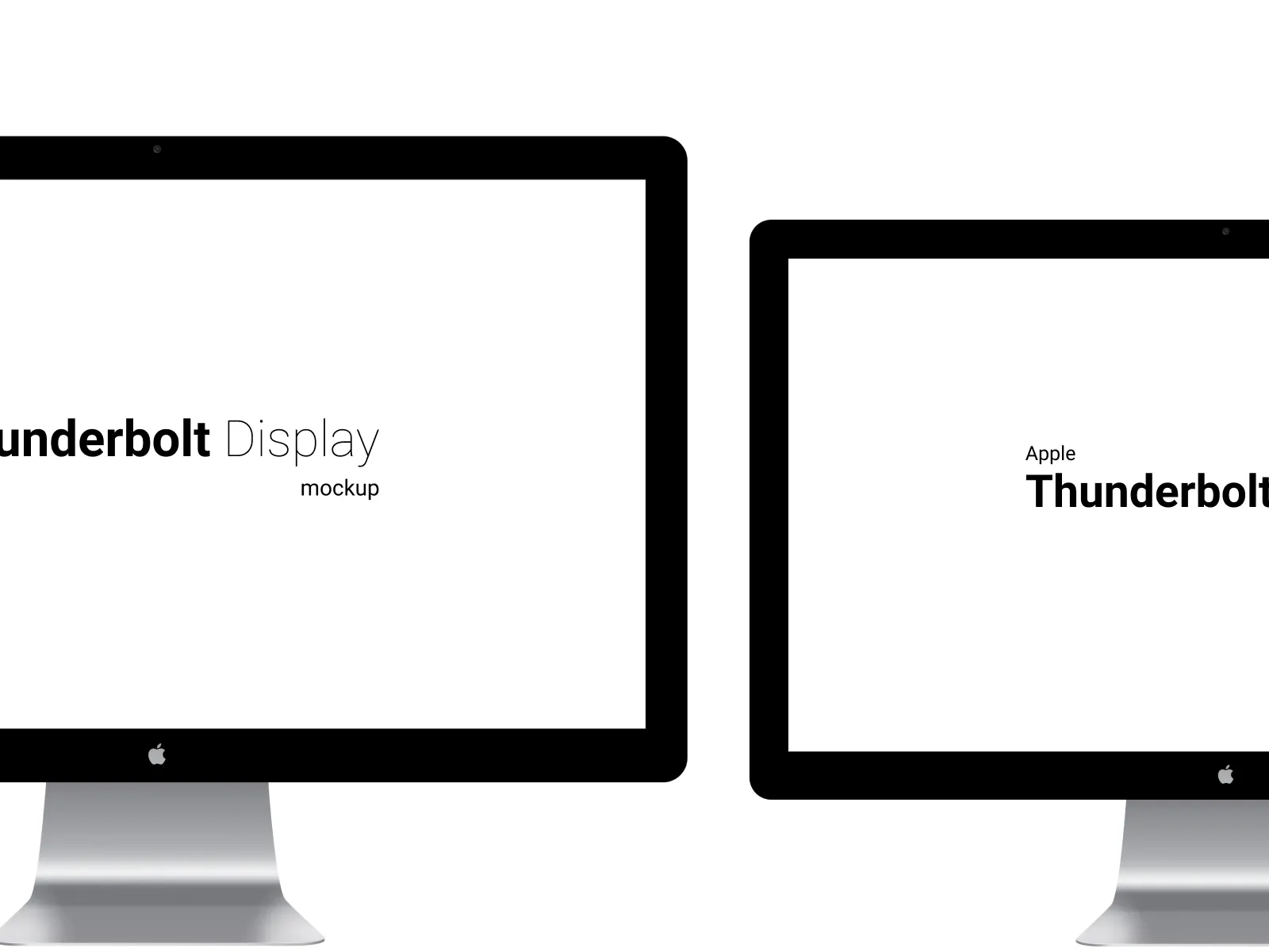 Apple Thunderbolt Display Mockup for Figma and Adobe XD No 4