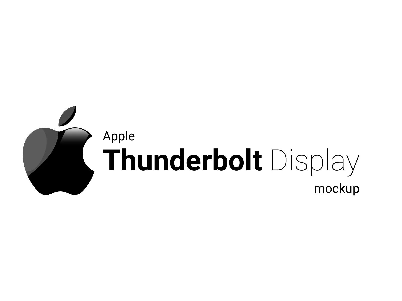 Apple Thunderbolt Display Mockup for Figma and Adobe XD No 5