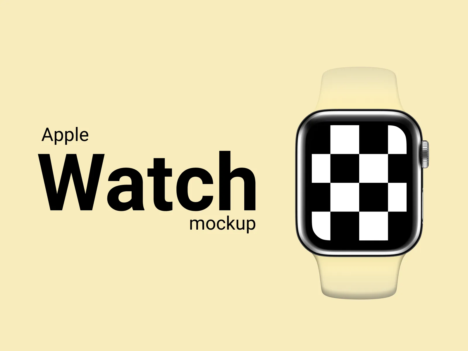 Apple Watch 5 44mm Mockup for Figma and Adobe XD No 4