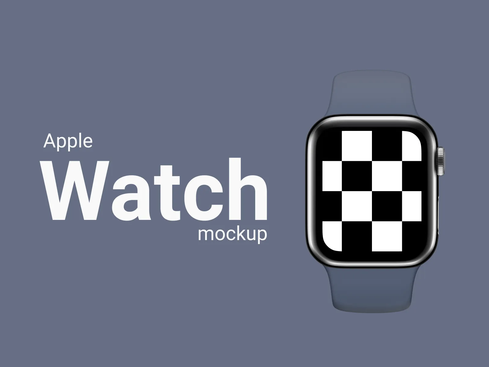 Apple Watch 5 44mm Mockup freebie for Figma and Adobe XD