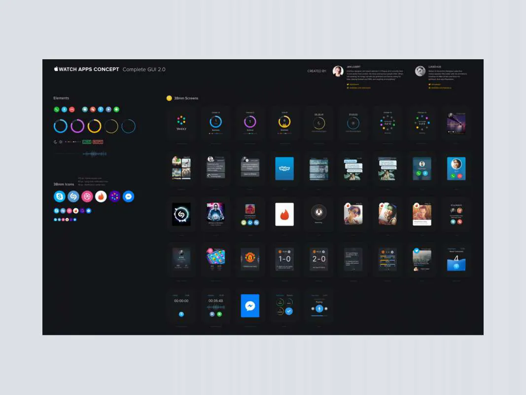 Apple Watch UI Kit 2.0 for Figma and Adobe XD No 1