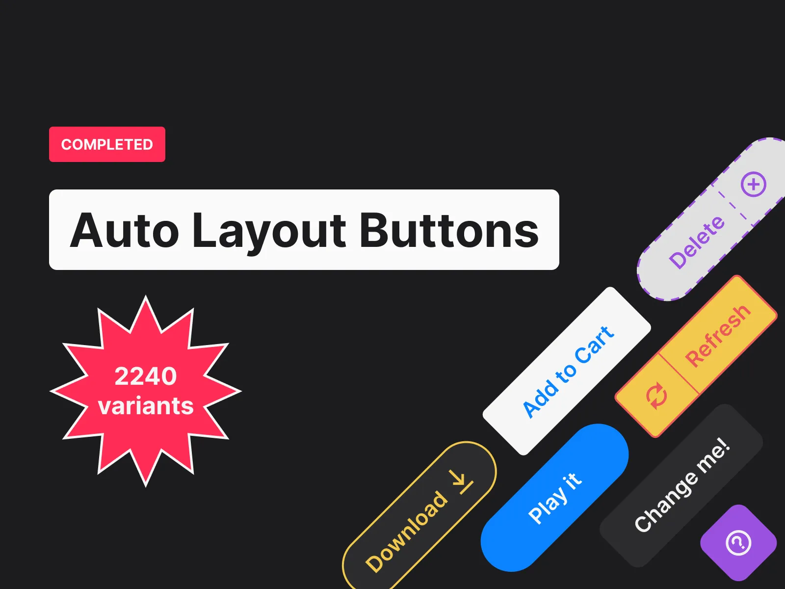 Auto Layout Buttons  - Free template