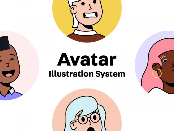 Avatar Illustration System for Figma and Adobe XD