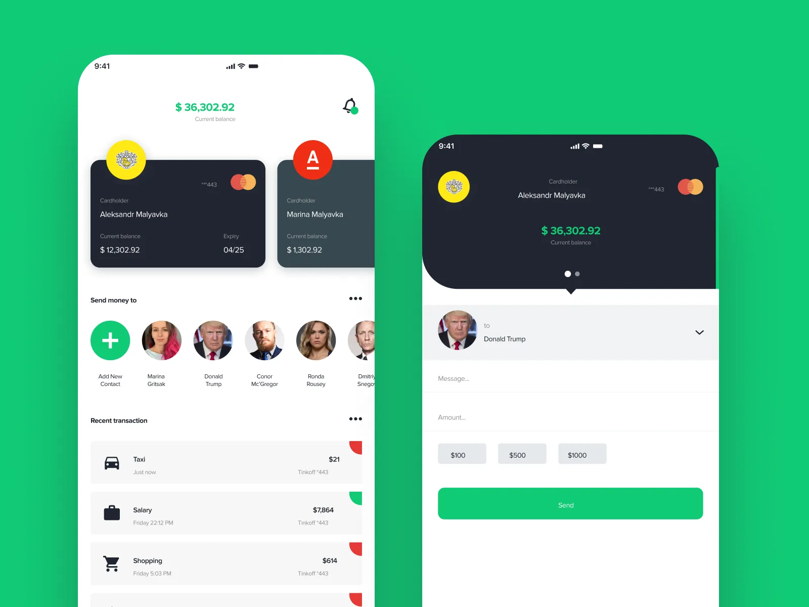 Banking App for Figma and Adobe XD No 2