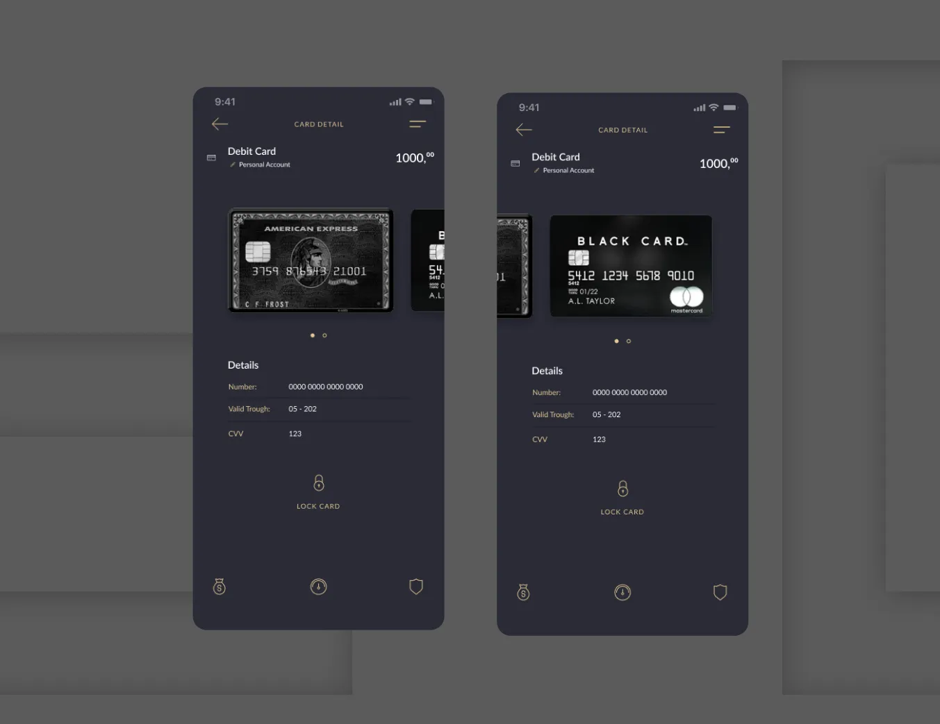 Banking App UI Kit for Figma and Adobe XD No 2