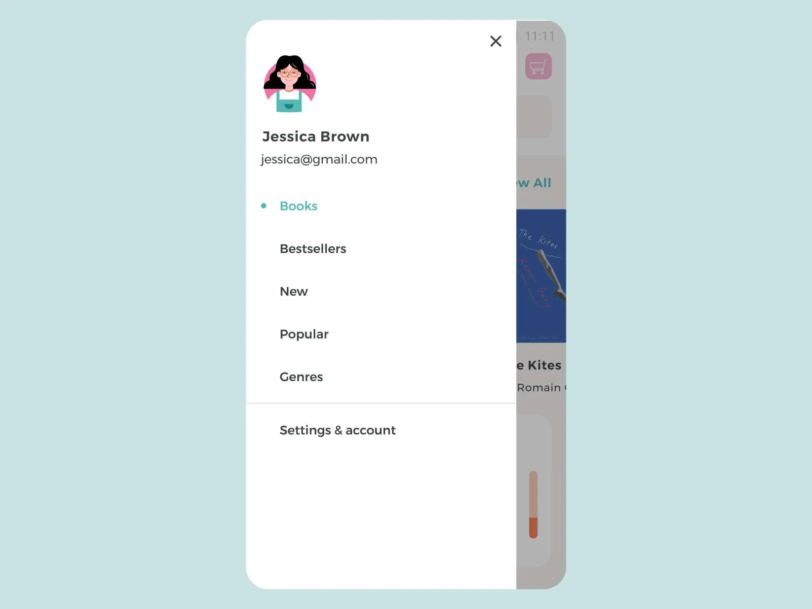Book Store App for Figma and Adobe XD No 4
