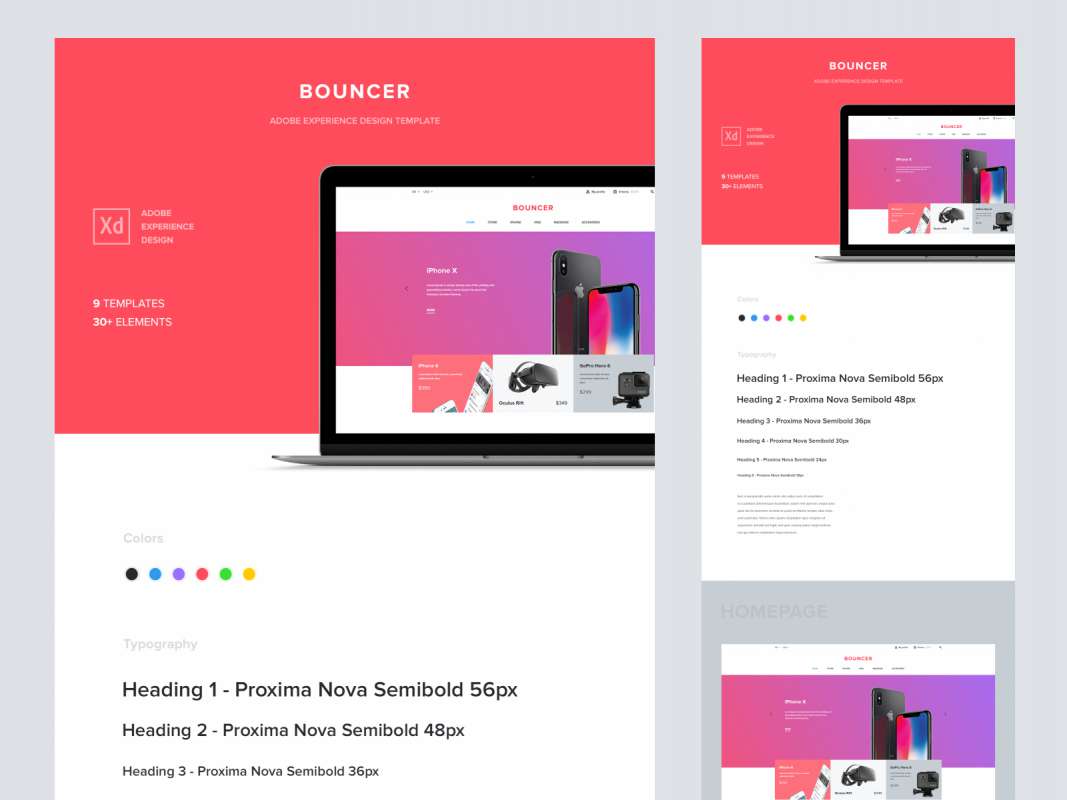 Bouncer - Ecommerce UI Kit for Adobe XD for Figma and Adobe XD No 1