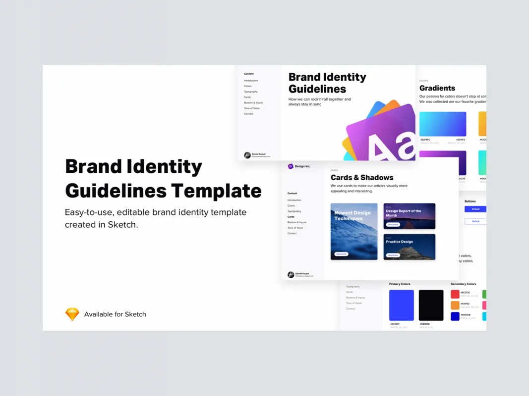 Brand Identity Guidelines 2.0 for Figma and Adobe XD No 1