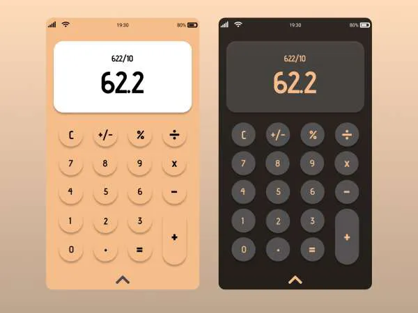 Calculator Illustrations for Figma and Adobe XD