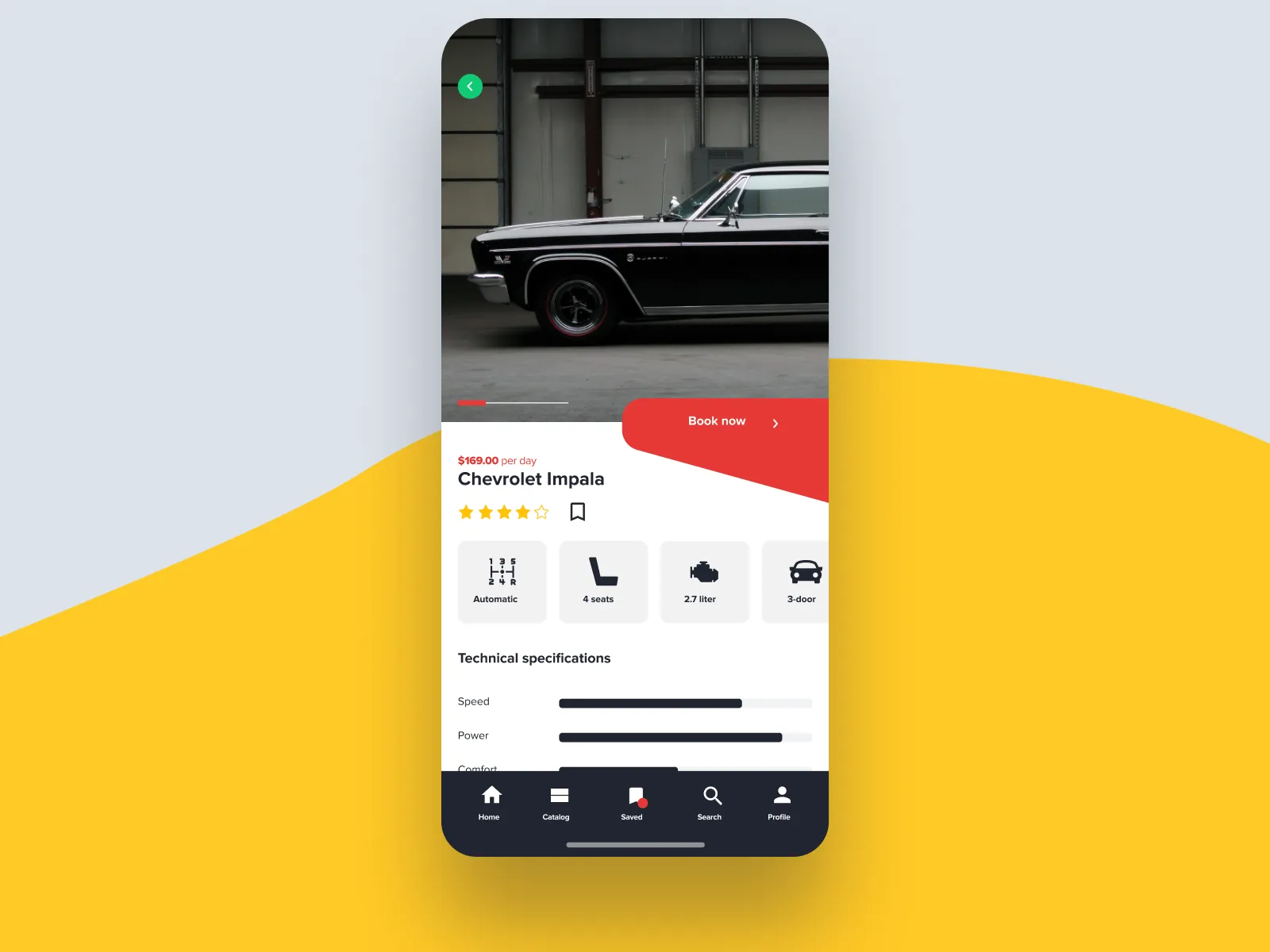 Car Rent iOS App for Figma and Adobe XD No 2