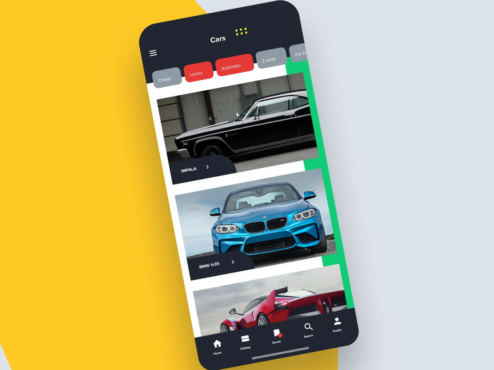 Car Rent iOS App for Figma and Adobe XD No 4