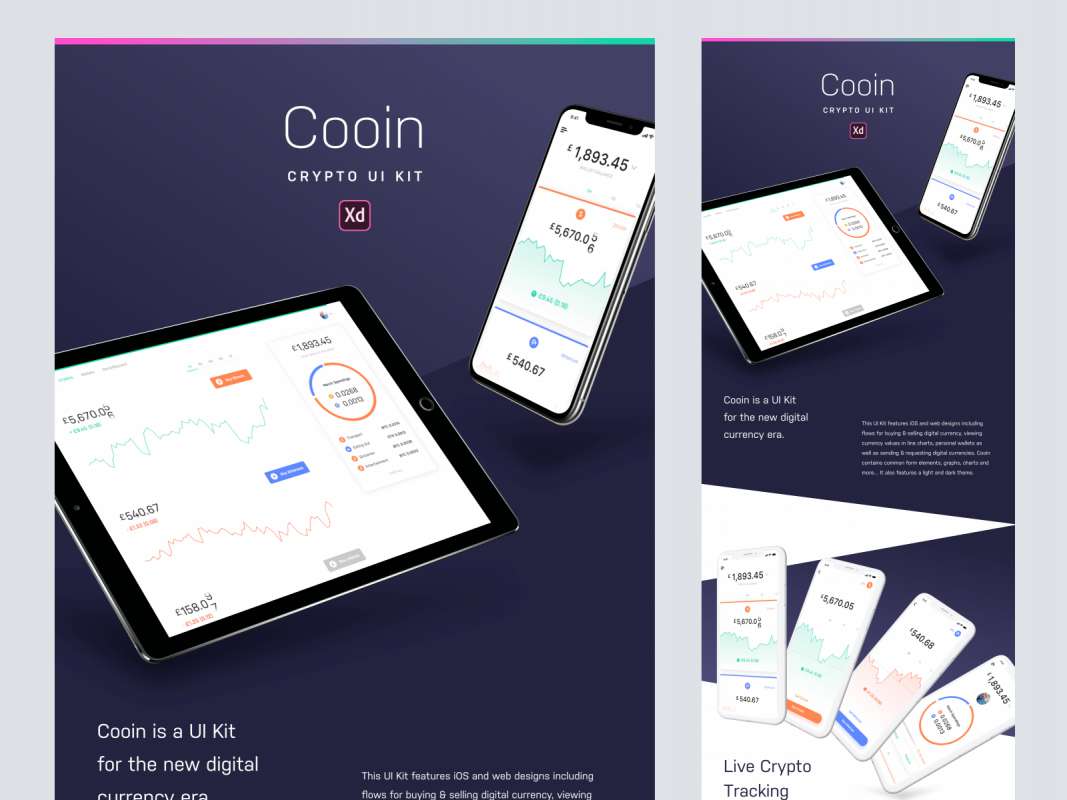 Cooin Crypto UI Kit for Adobe XD for Figma and Adobe XD No 1
